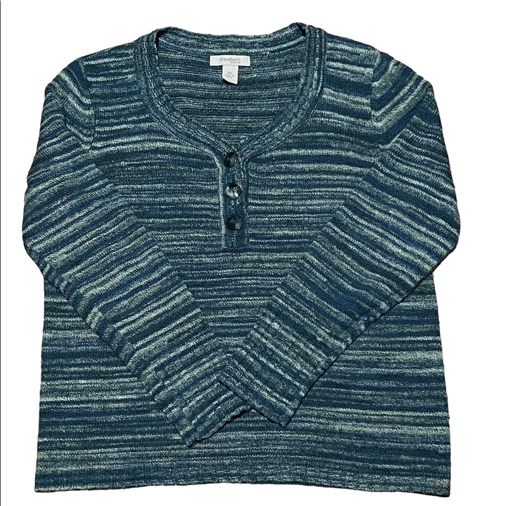 Lightweight Cropped Henley Sweater